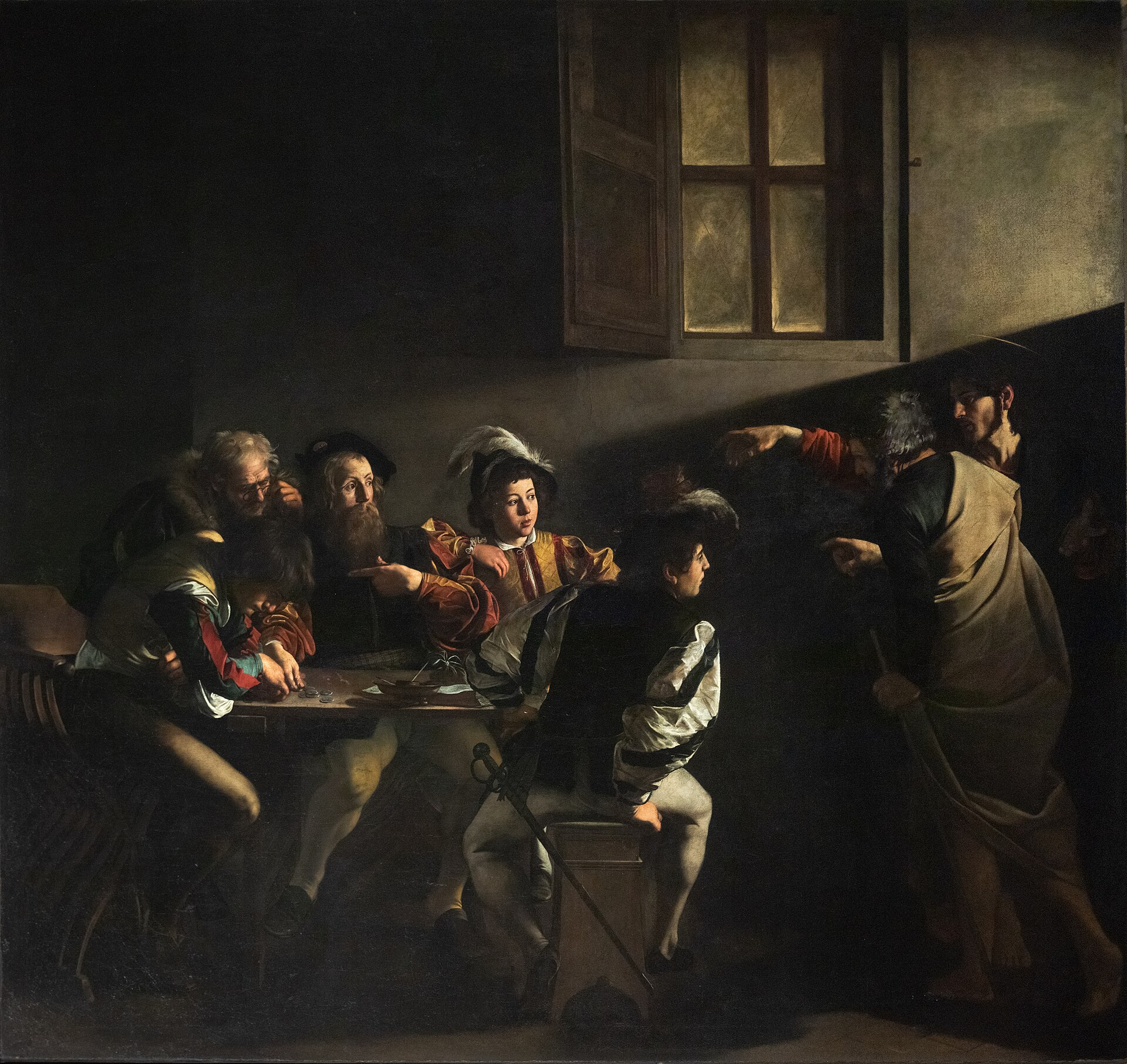 Caravaggio, The Calling of Saint Matthew